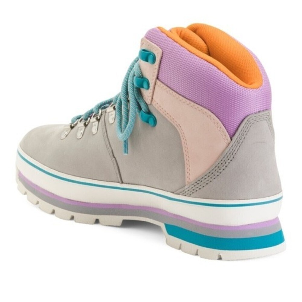 Last‎ One Timberland Size 8M New Euro Waterproof Retro Hiker Boot Grey Purple - Picture 4 of 14